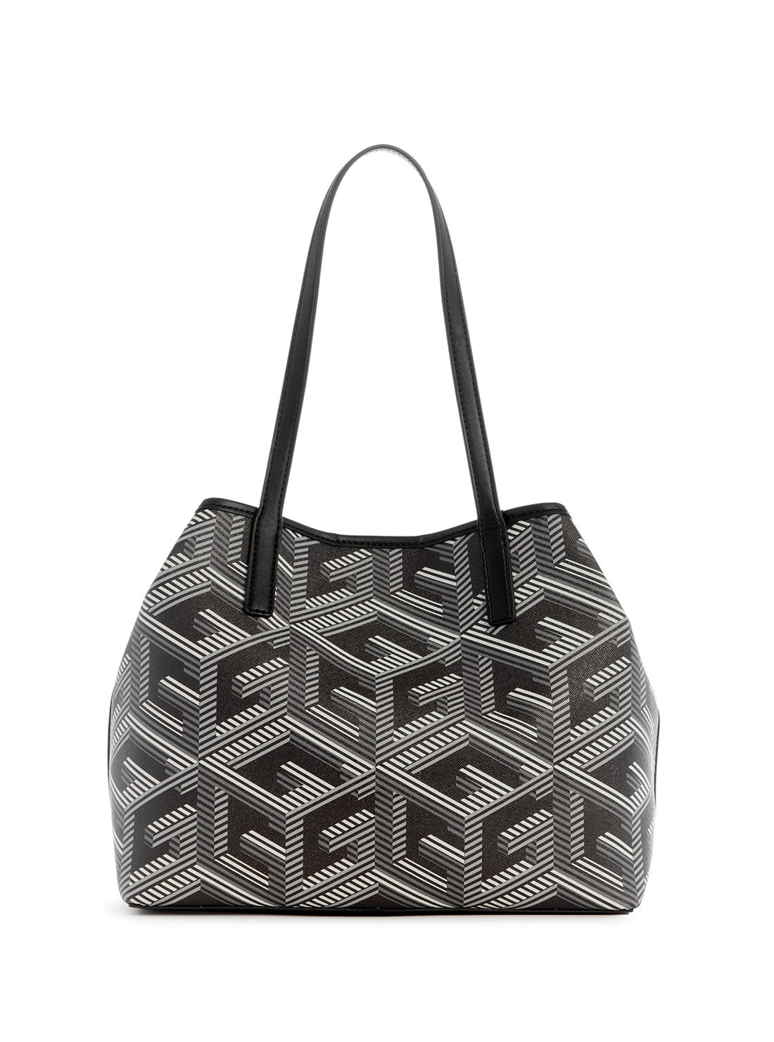 GUESS Women's Black Logo Vikky Tote Bag SA699523 Back View