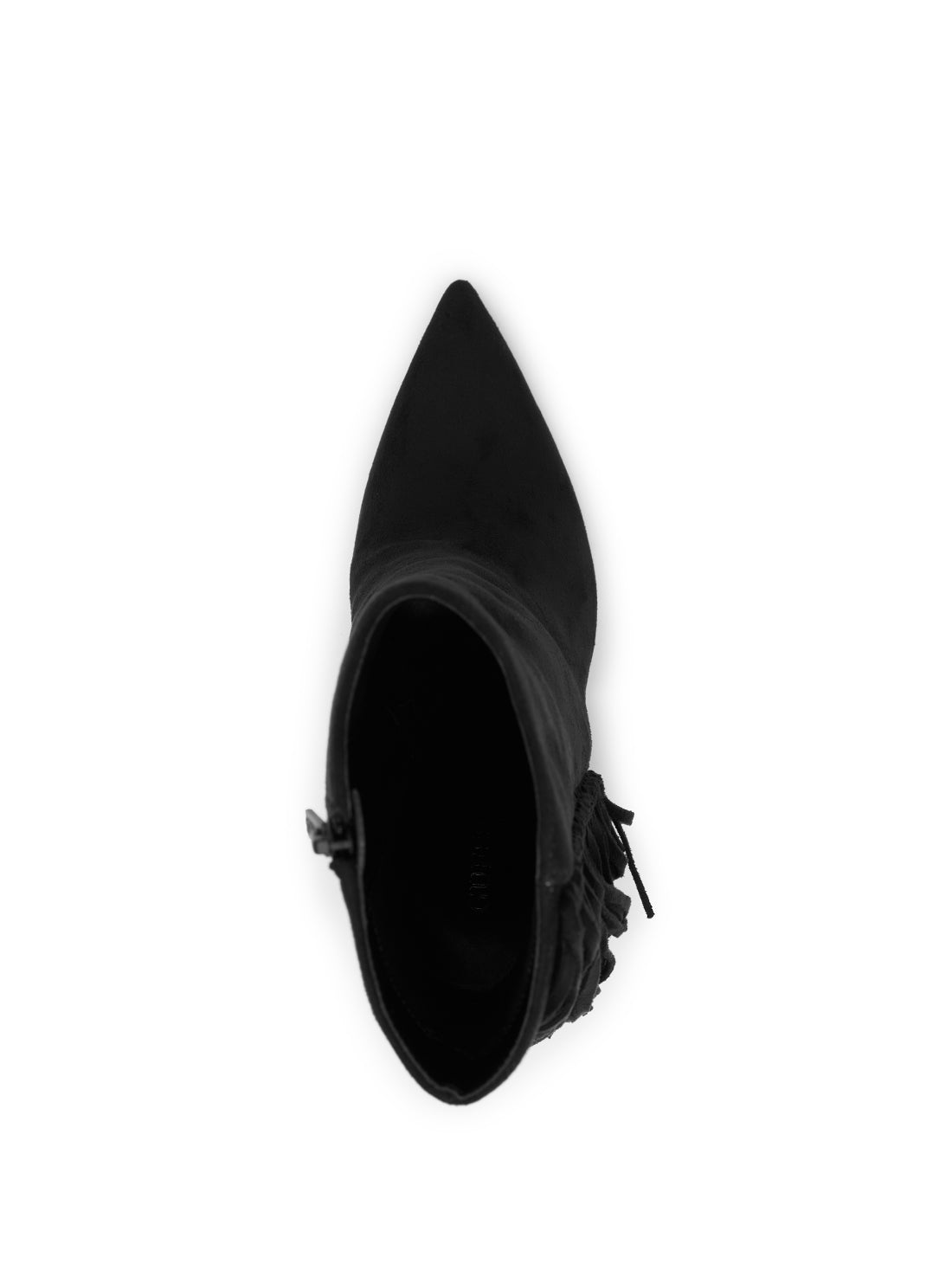 GUESS Women's Black Sidone Suede Boots SIDONE Top View