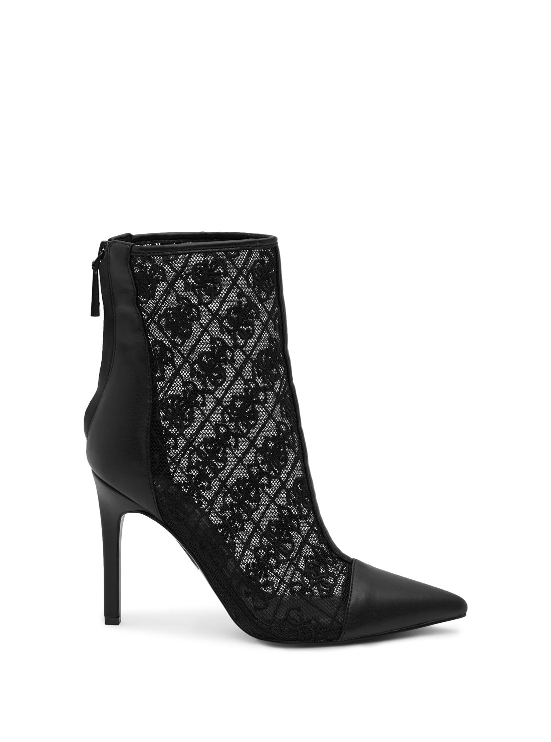 GUESS Women's Black Sinthy Logo Boots SINTHY Side View