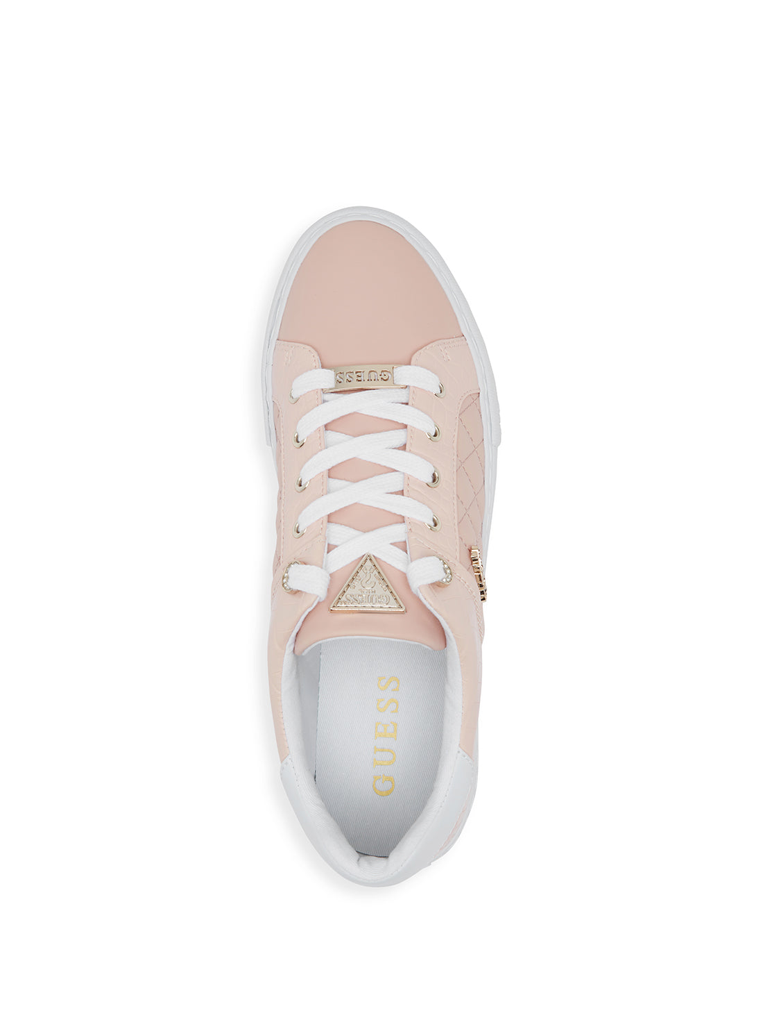 GUESS Women's Blush Larsa Low Top Sneakers LARSA Top View