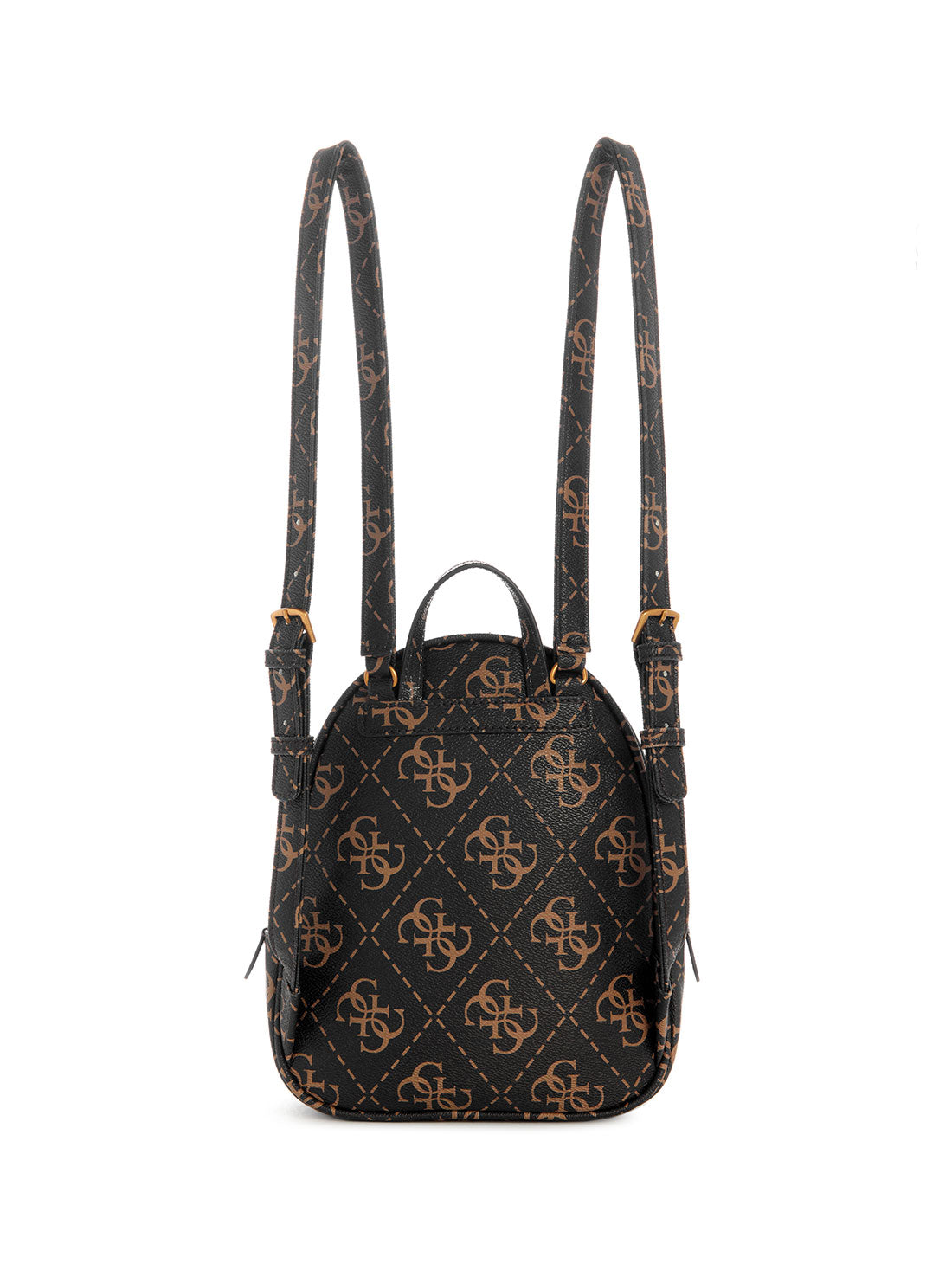 GUESS Women's Brown Logo Manhattan Backpack SL699432 Back View