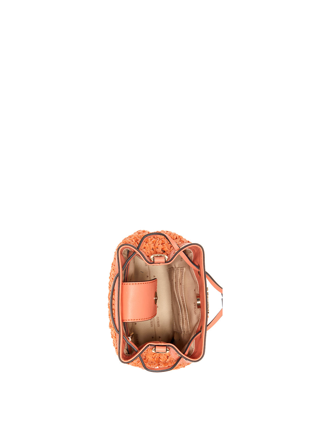 GUESS Women's Coral Liguria Bucket Bag WG869604 Inside View