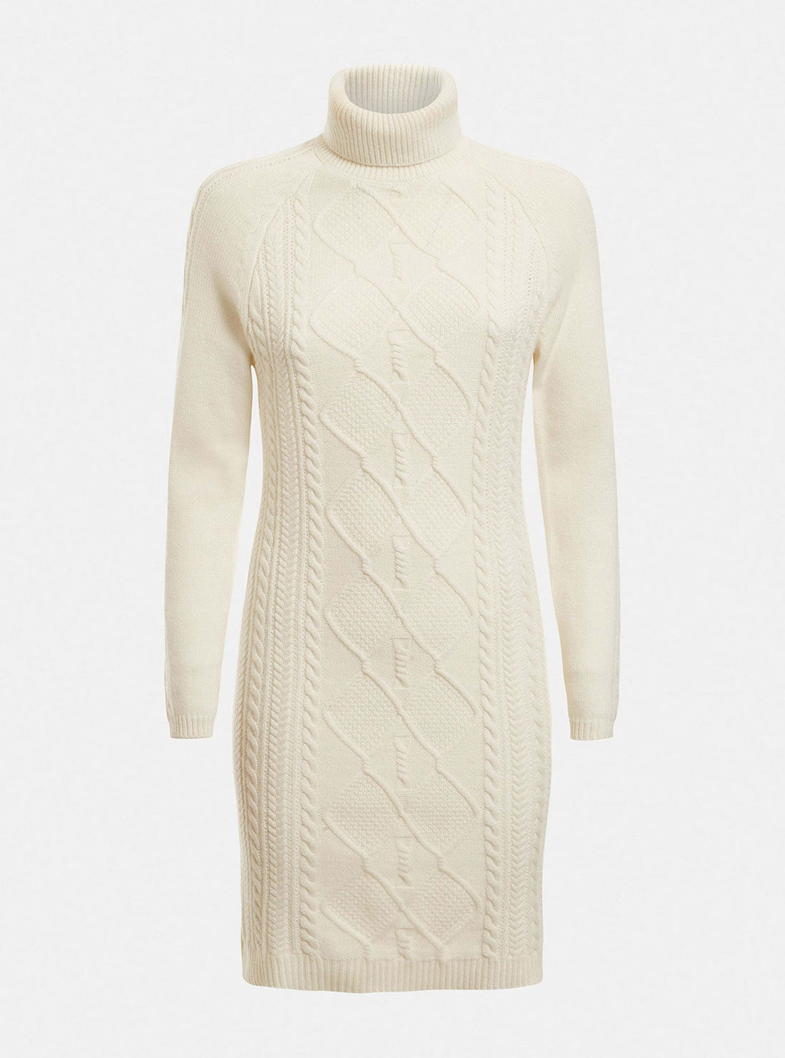 GUESS Women's Eco Cream Elisabeth Knit Mini Dress W2BK35Z2WJ0 Ghost View