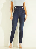 Eco High-Rise Skinny Gwenny Denim Jeans In Be Zircon Wash
