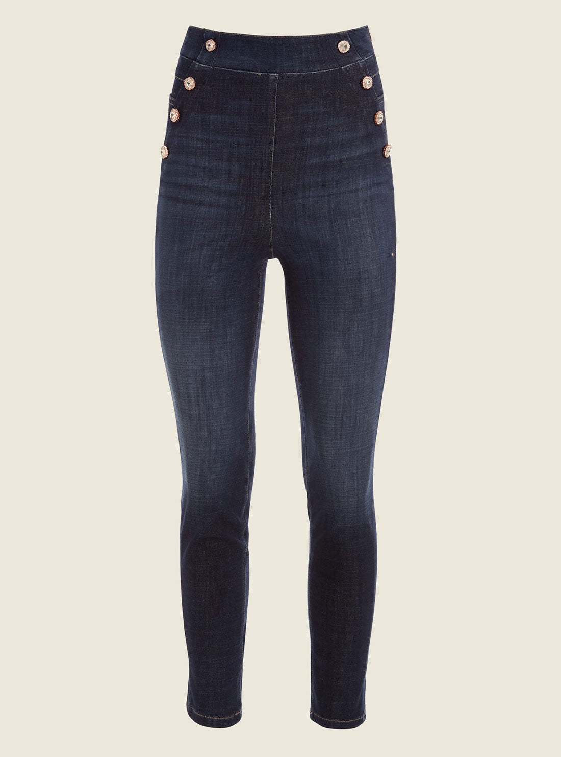 Eco High-Rise Skinny Gwenny Denim Jeans In Be Zircon Wash