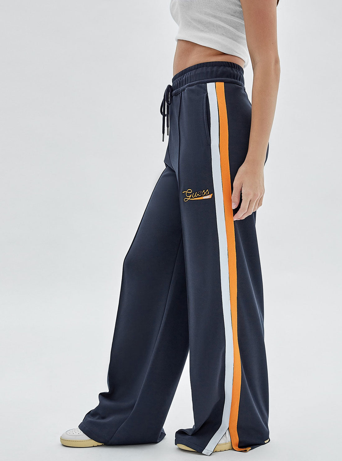 GUESS Women's Guess Originals Navy Virsa Trackpants W2YB05K7PU0 Side View