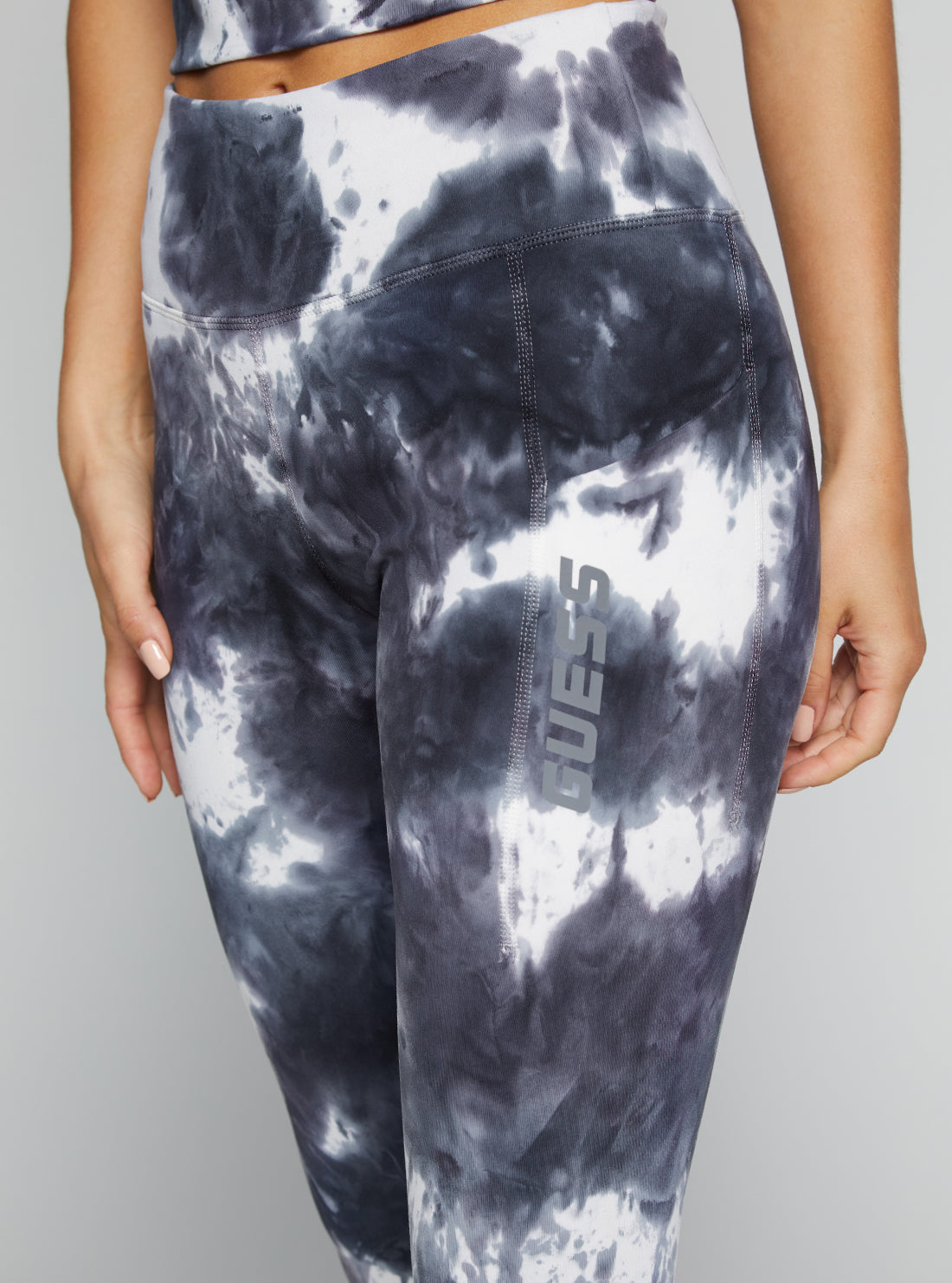 GUESS Women's Thunderstorm Tie Dye Eudora Active Leggings V2BB06MC04N Detail View
