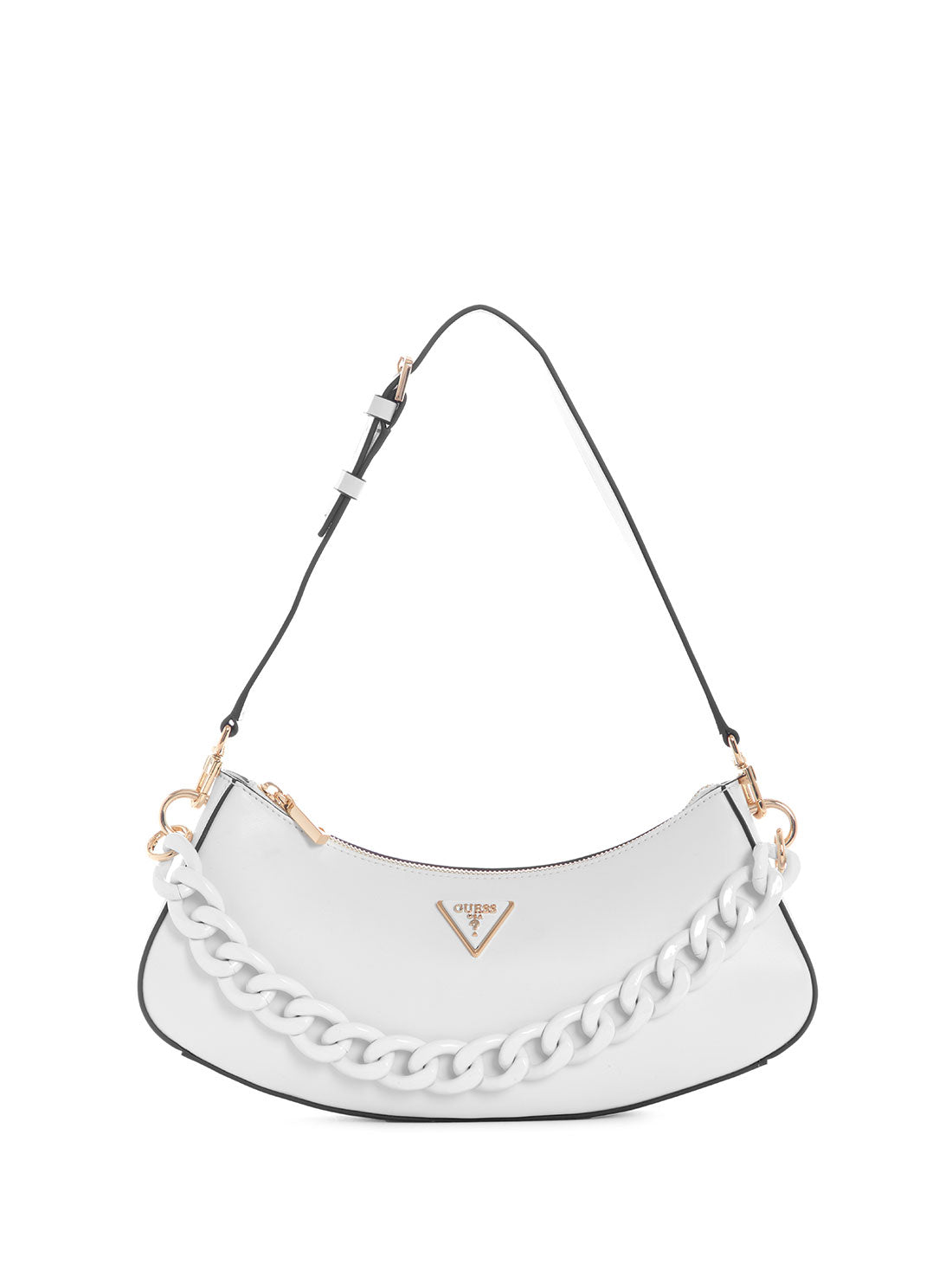 GUESS Women's White Corina Shoulder Bag VP876618 Front View