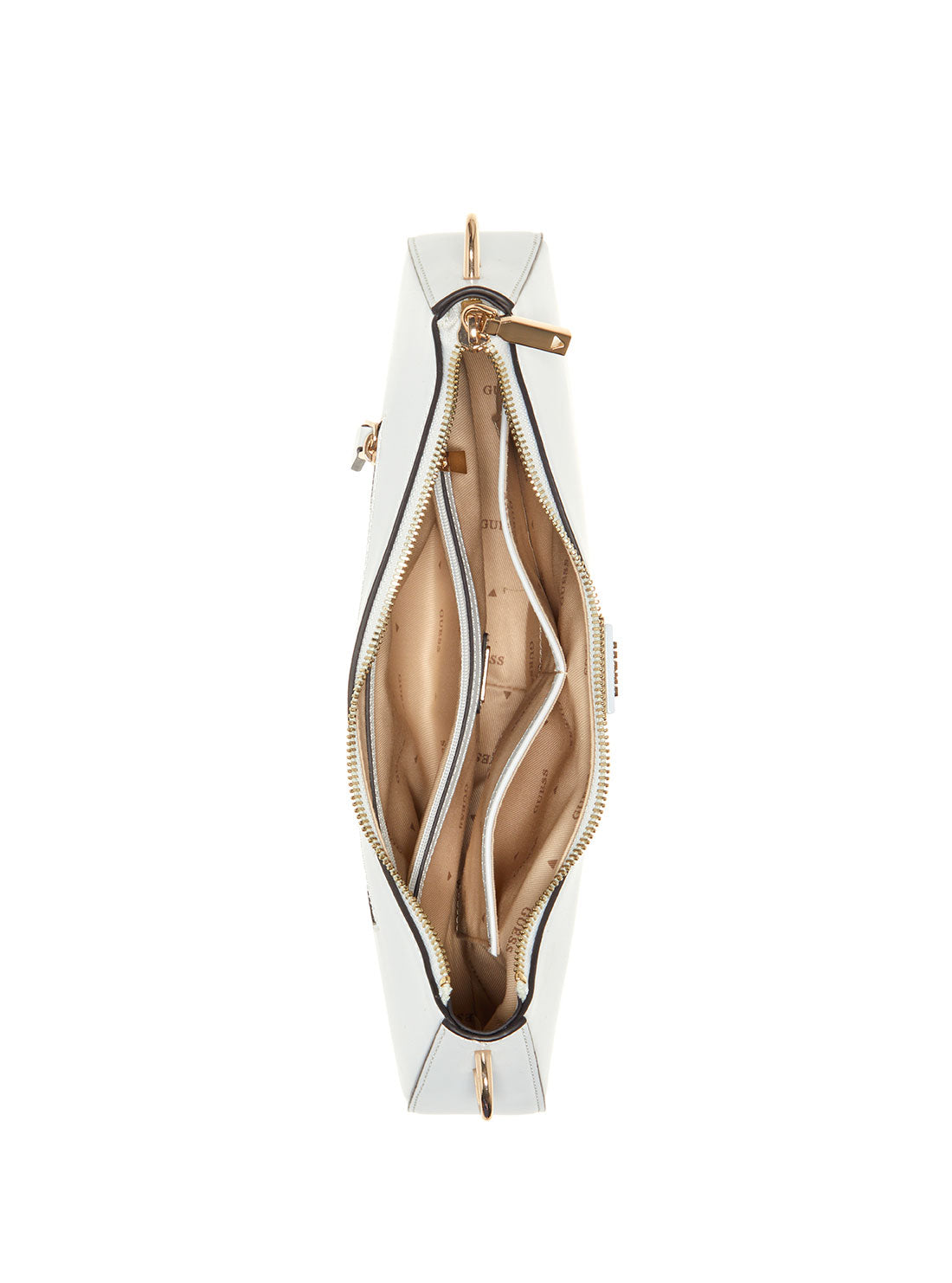 GUESS Women's White Corina Shoulder Bag VP876618 Inside View