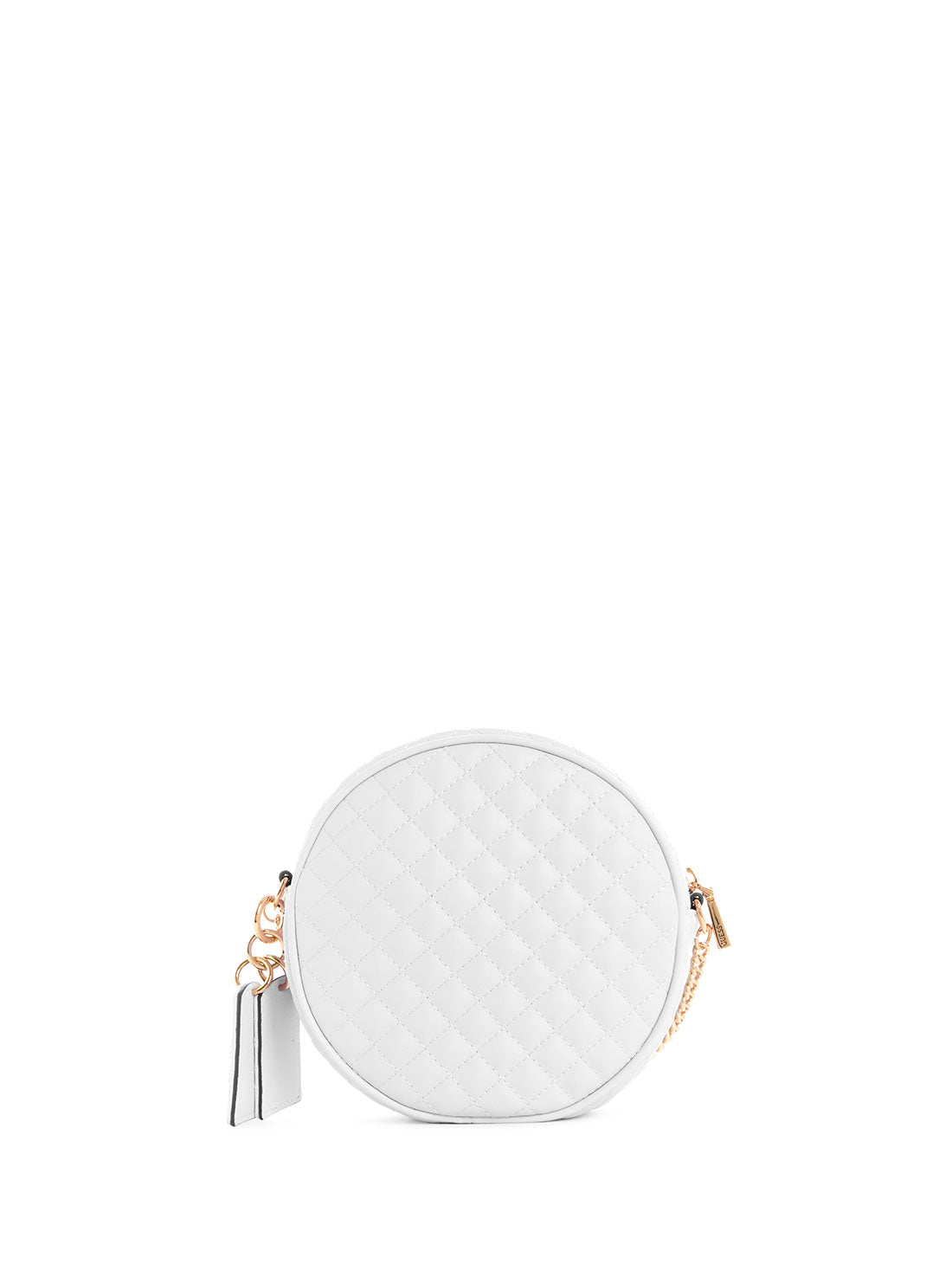 White Rue Rose Circle Crossbody Bag