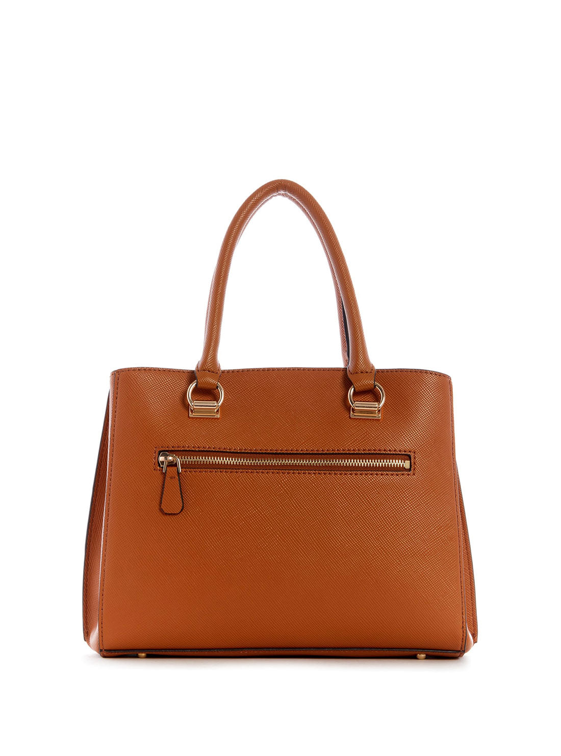 GUESS Womens Brown Alexie Girlfriend Satchel Bag  VG841606 Back View