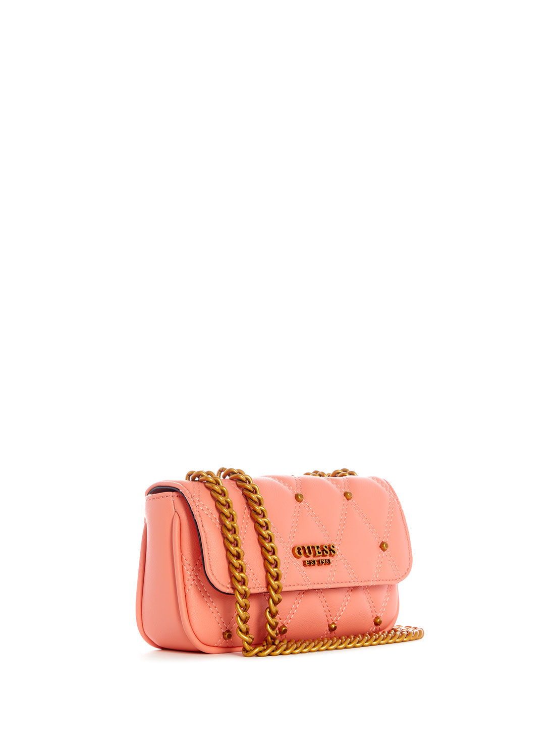 GUESS Womens Coral Triana Mirco Mini Crossbody Bag QS855378 Front Side  View