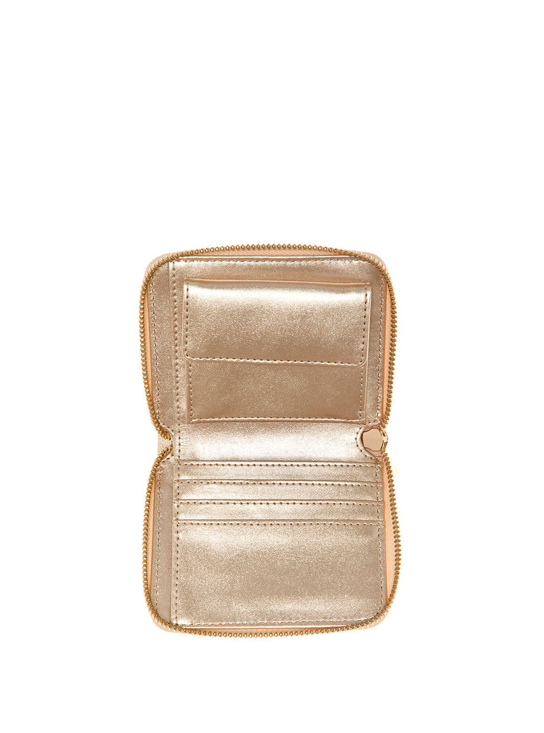 GUESS Womens Orange Triana Small Zip Wallet QS855337 Inside View