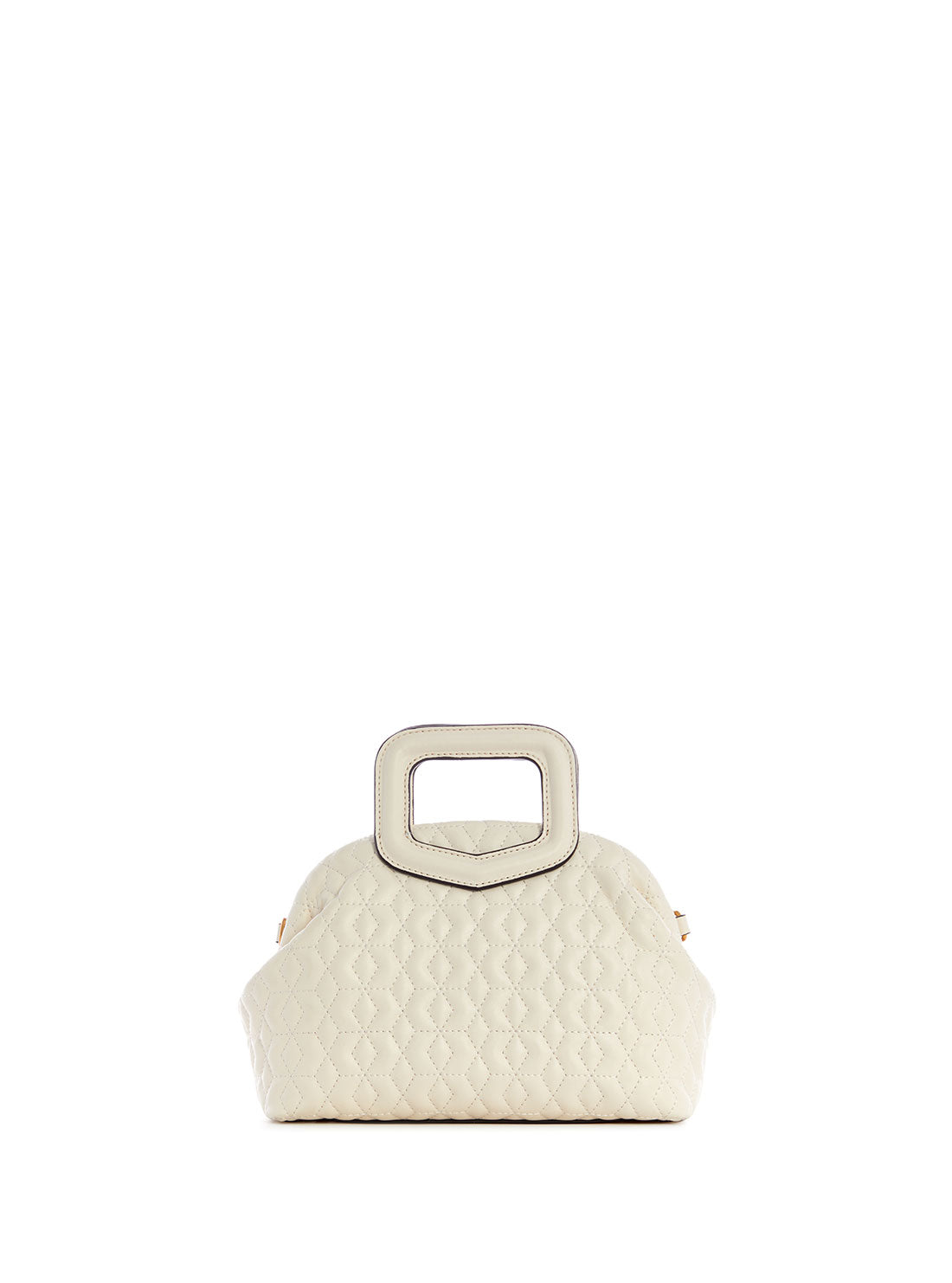 GUESS Womens White Errin Small Clutch Crossbody Bag DB850977 Back View