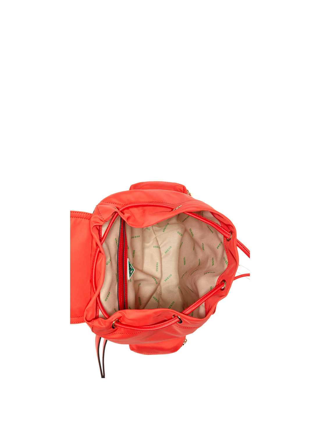 GUESS Women's Eco Red Gemma Backpack EYG839532 Inside View