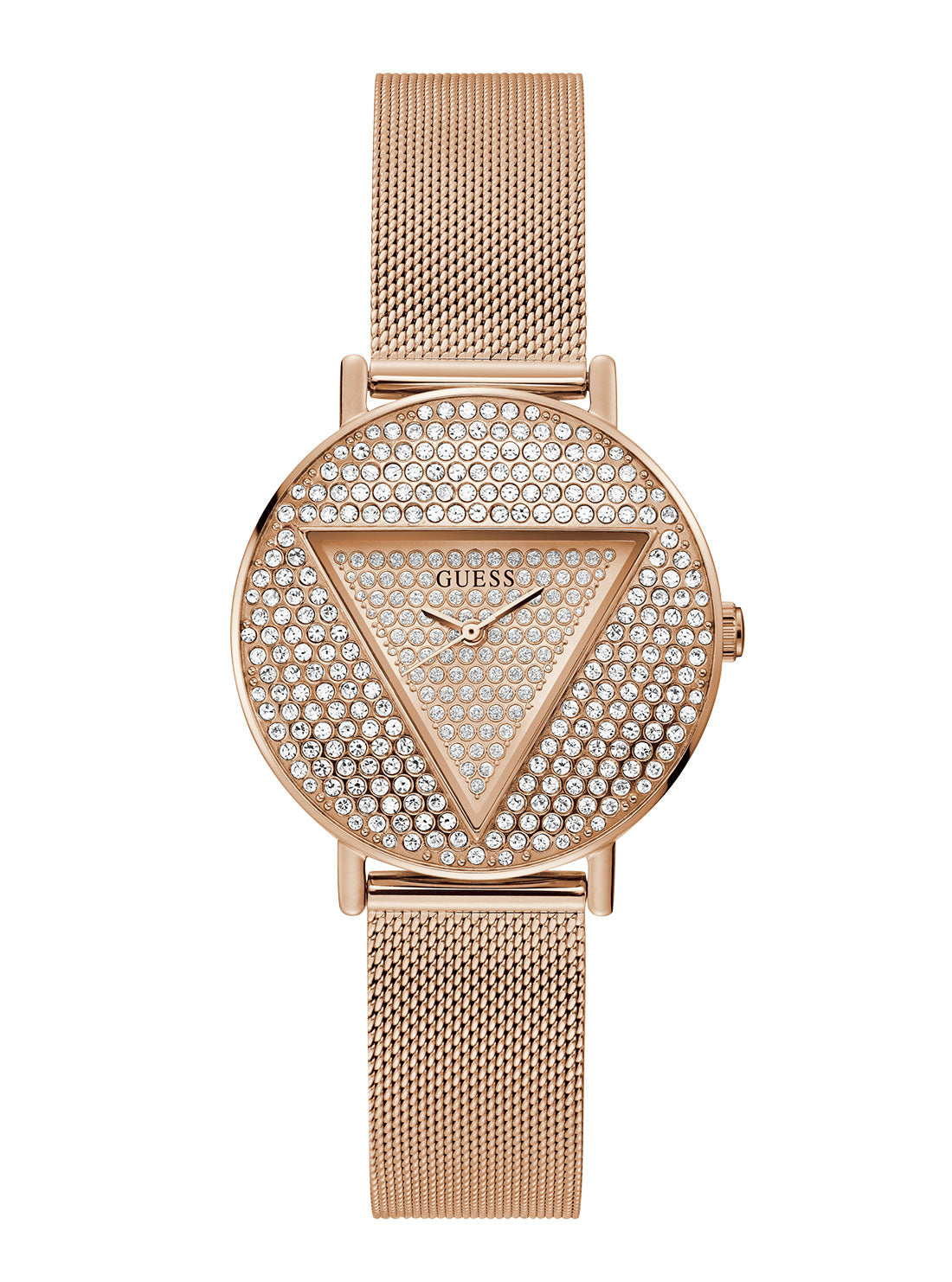 Rose Gold Iconic Crystal Mesh Watch