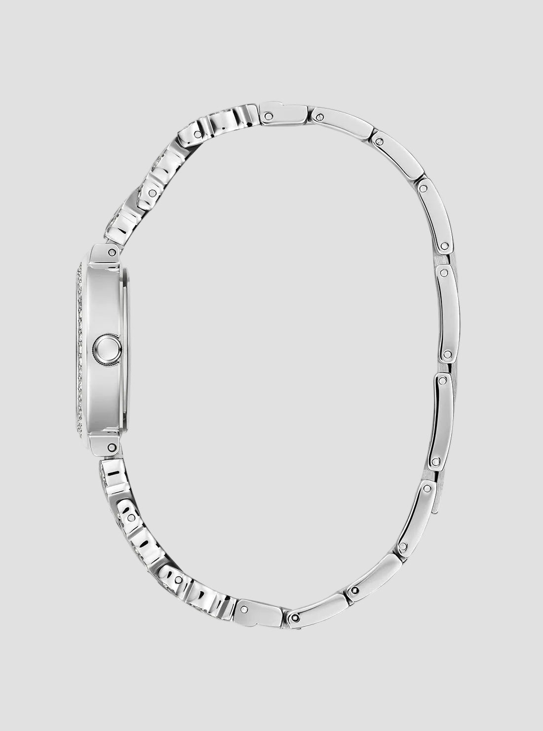 GUESS Womens Silver Treasure Crystal Watch GW0476L1 Side View