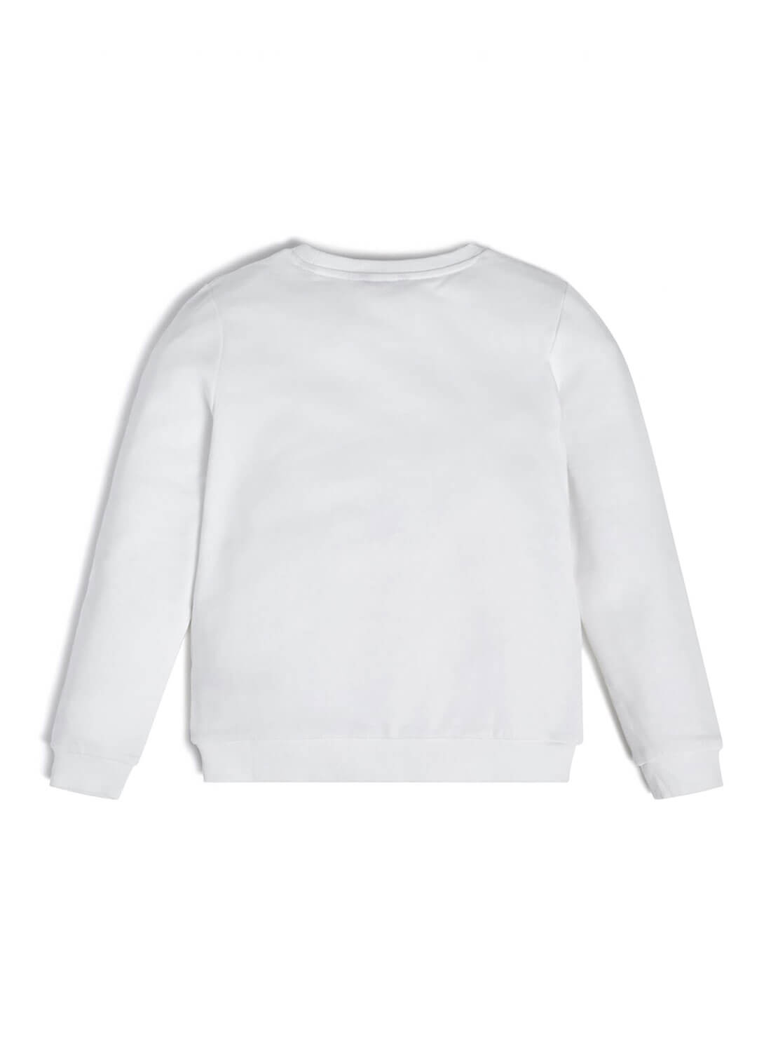 GUESS Kids Big Girl Organic White Active Jumper (7-16) J74Q10KAUG0 Back View