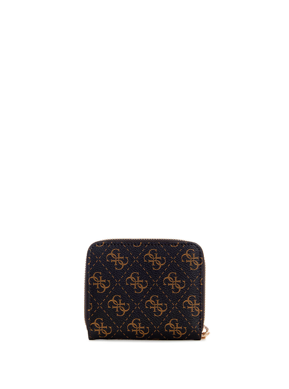 GUESS Womens Black Brown Laurel Small Wallet QG850037 Back View