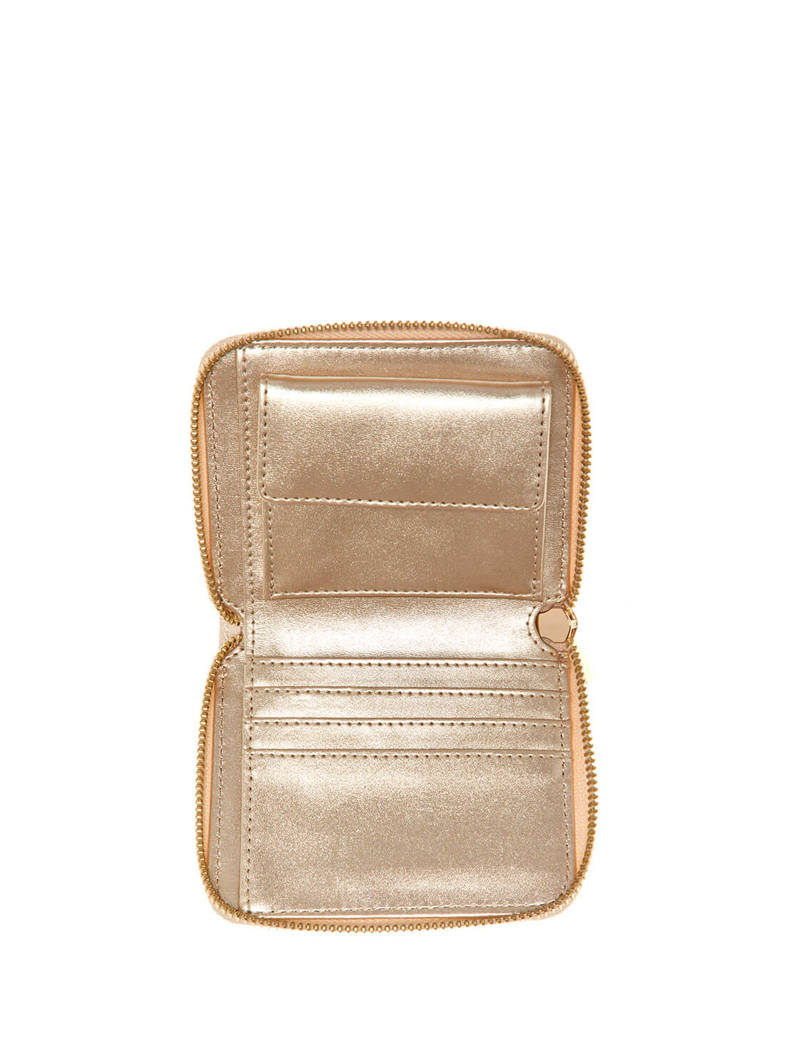 GUESS Womens Black Brown Laurel Small Wallet QG850037 Inside View