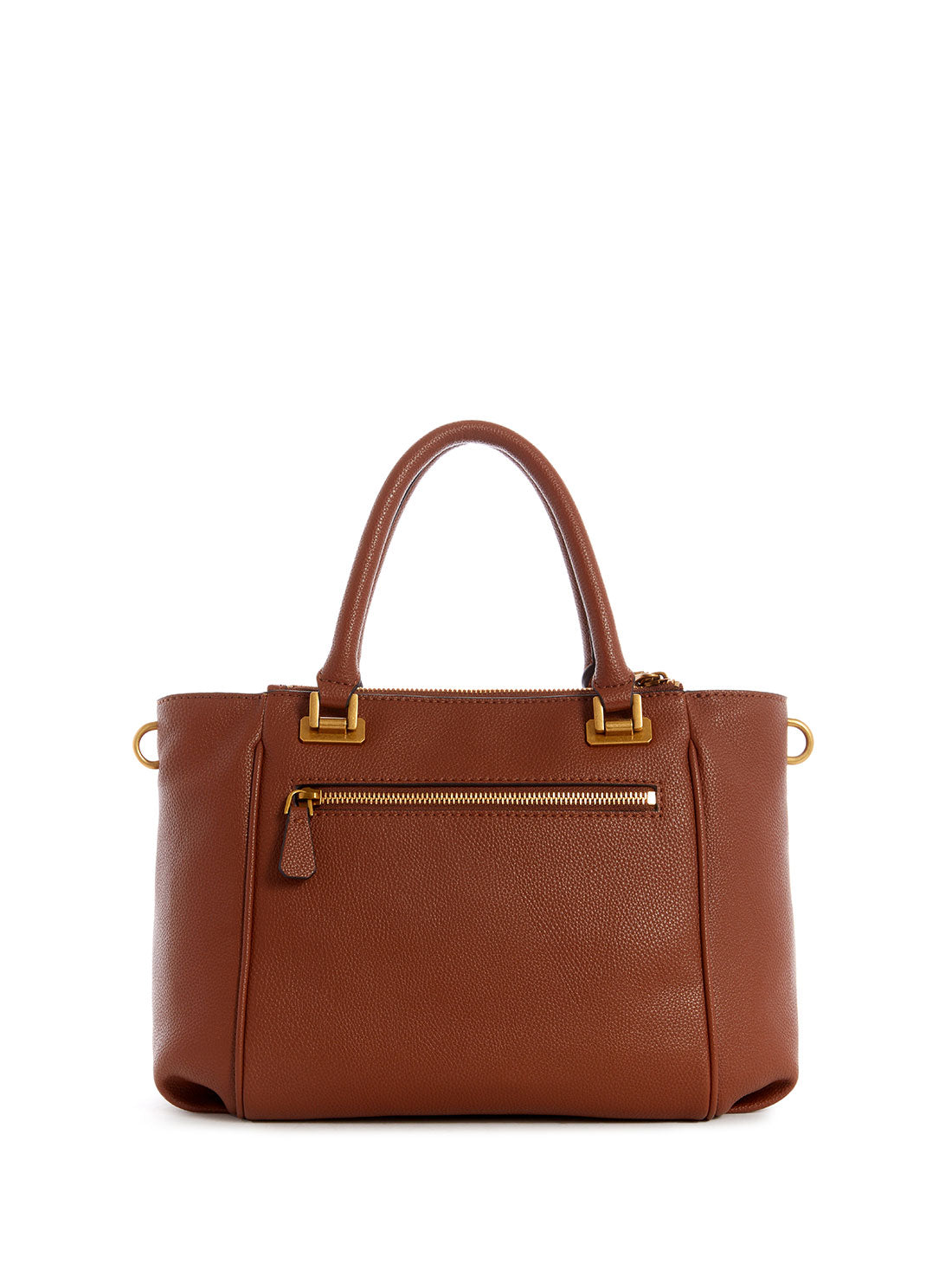 GUESS Women's Cognac Destiny Status Satchel Back View
