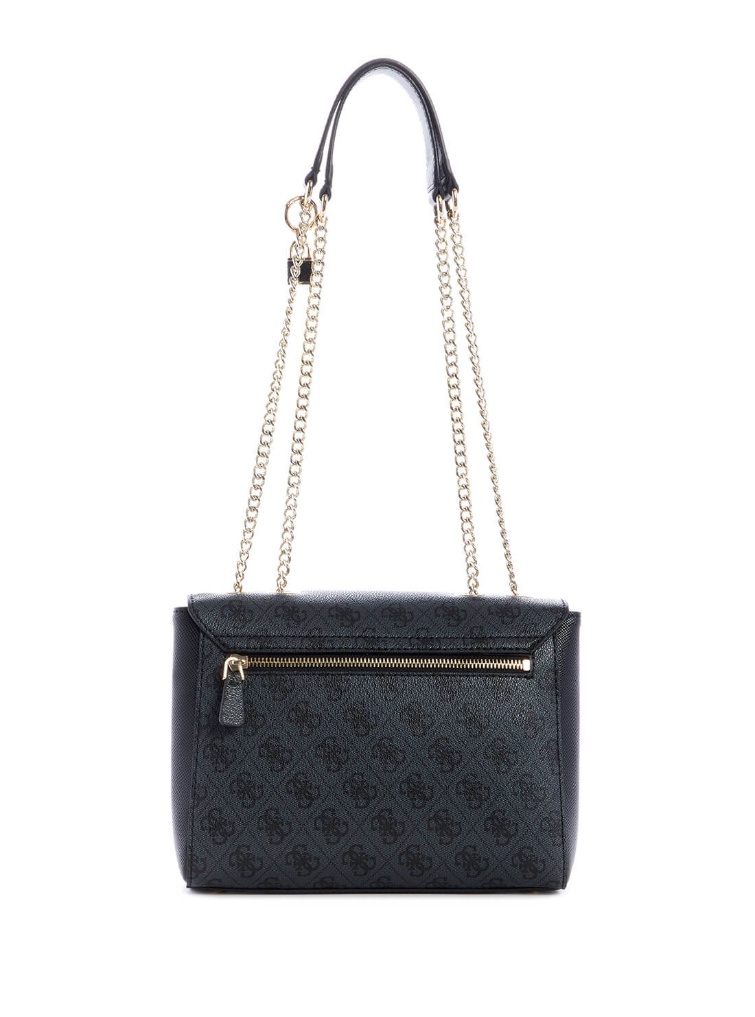 GUESS Women's Black Cordelia Logo Convertible Crossbody Bag BG837721 Back View