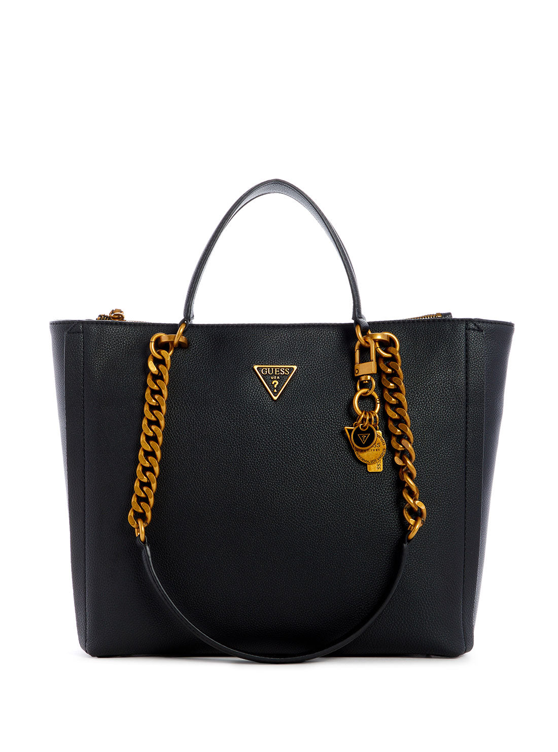 GUESS Womens  Black Destiny Society Tote Bag VB787823 Front View