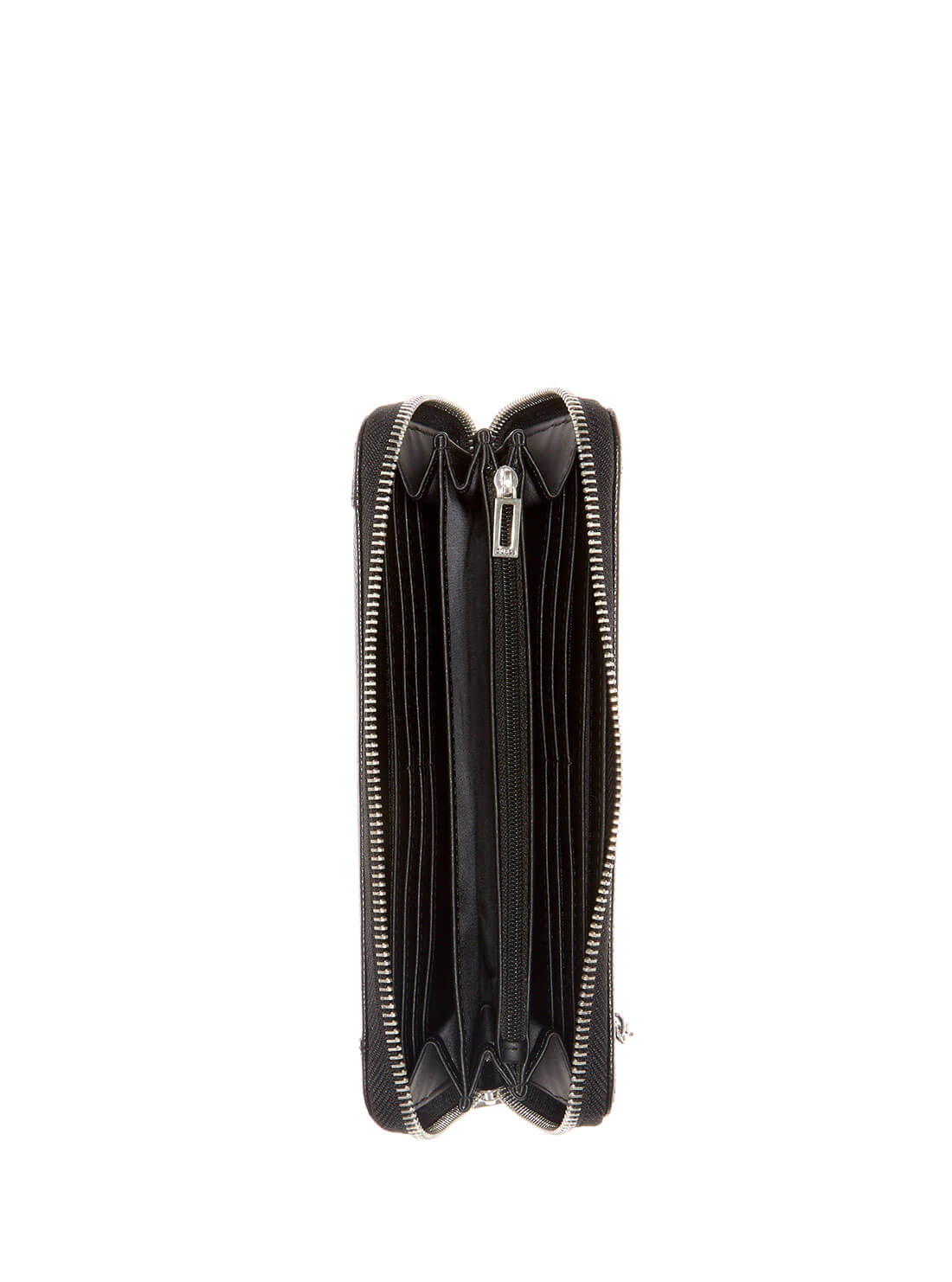 GUESS Womens Black Downtown Chic Large Wallet VB838546 Inside View