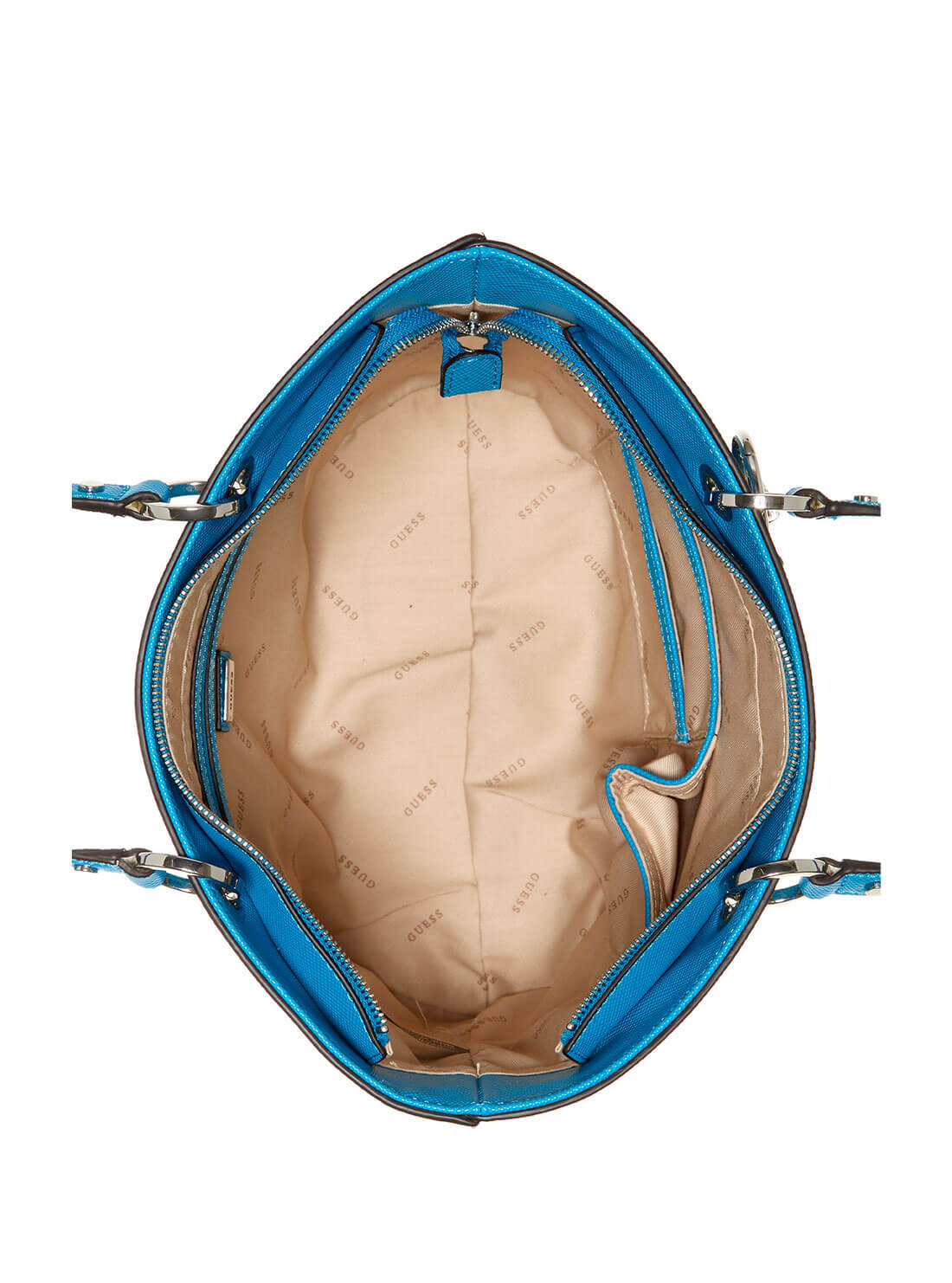 GUESS Womens  Blue Noelle Small Elite Tote Bag ZY787922 Inside View